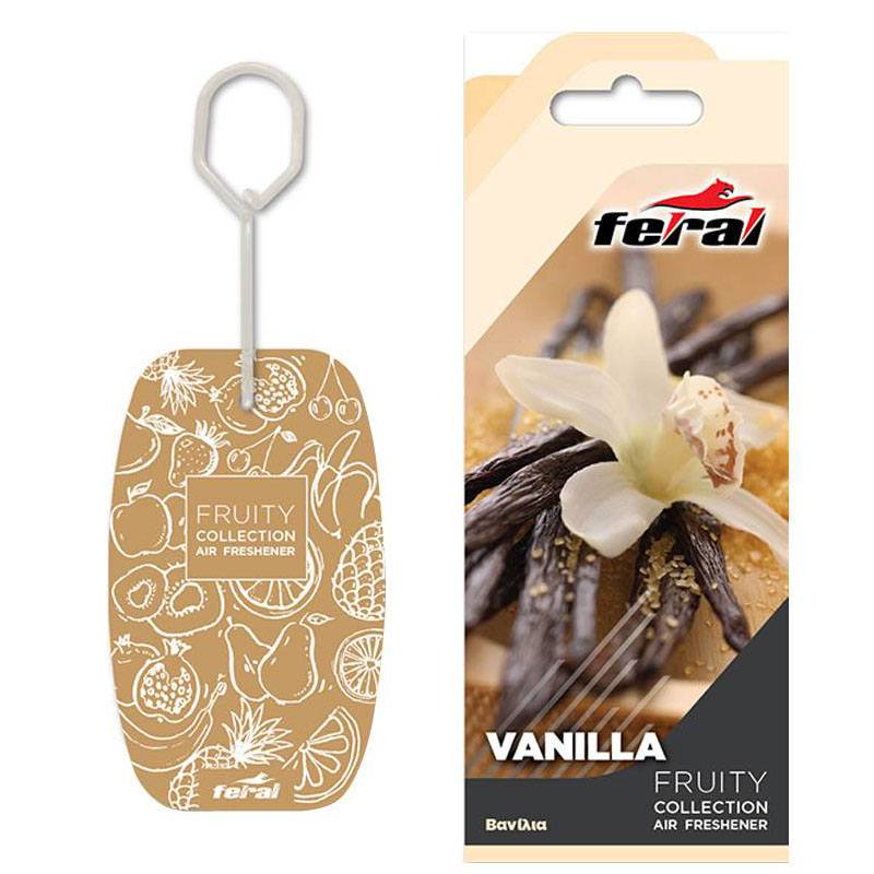 Αρωματικό Αυτοκινήτου Κρεμαστό Feral Fruity Collection Βανίλια