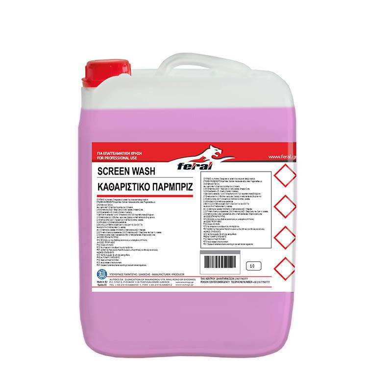 Καθαριστικό Καλοκαιρινό Παρμπρίζ Κατά Των Εντόμων Συμπυκνωμένο Feral 10LT
