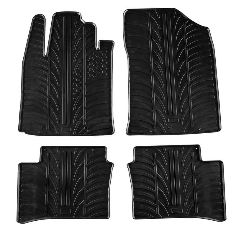 Πατάκια Αυτοκινήτου Gledring 0235 Kia Picanto 2011-2017 Μαύρο 4 Τεμάχια