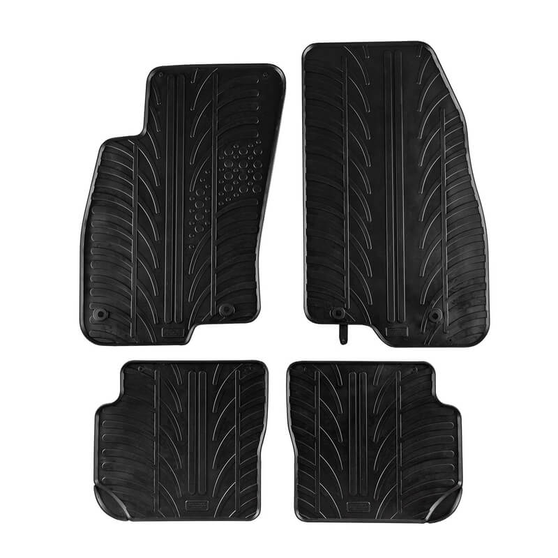 Πατάκια Αυτοκινήτου Gledring 0139 Fiat Punto Evo 2010-2014 Μαύρο 4 Τεμάχια