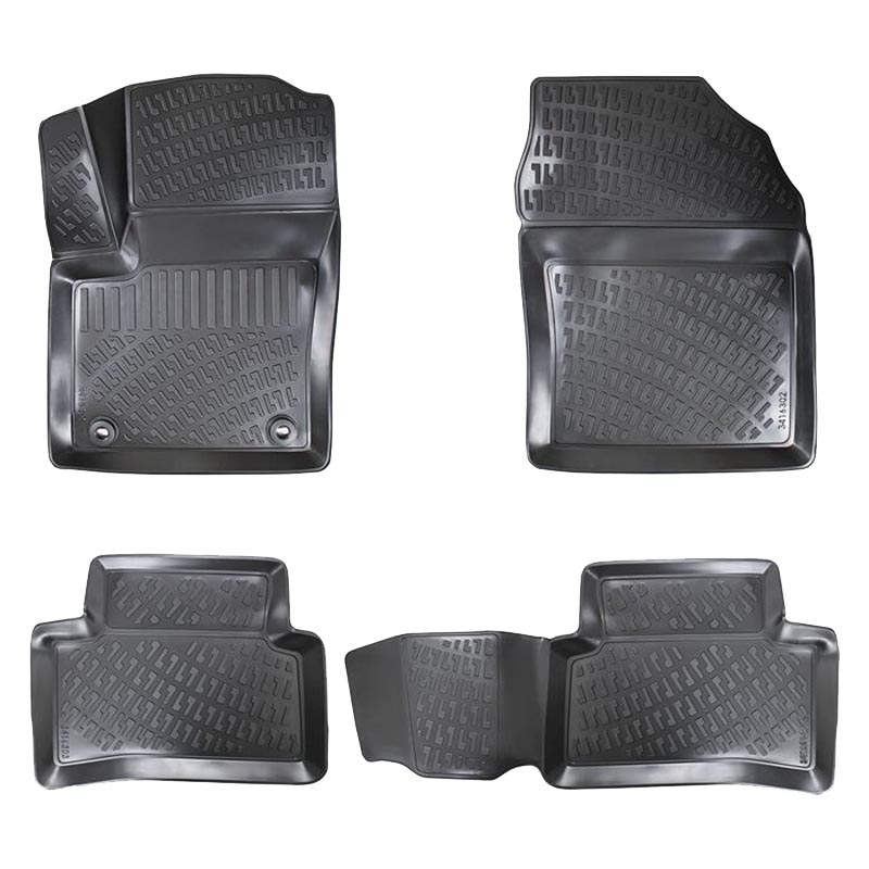 Πατάκια Σκαφάκια 3D Από Λάστιχο TPE Για Toyota C-ΗR 2WD Rizline 4 Τεμάχια Μαύρα
