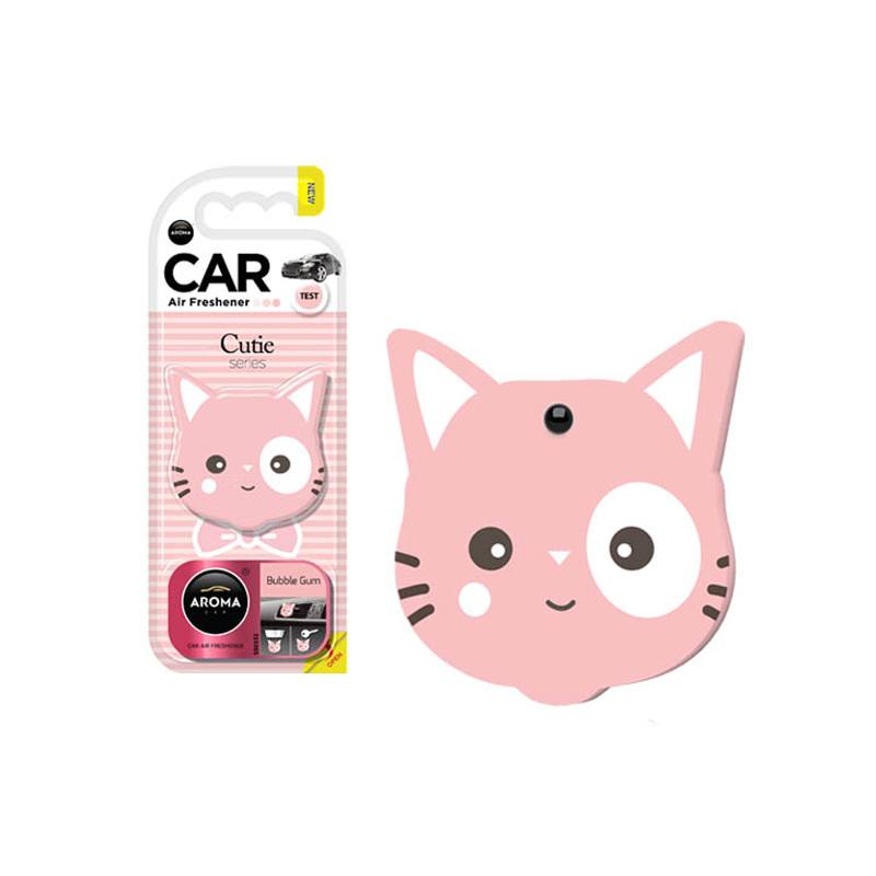 Αρωματικό Αυτοκινήτου Κρεμαστό Cutie Cat Aroma Με Άρωμα Τσιχλόφουσκα