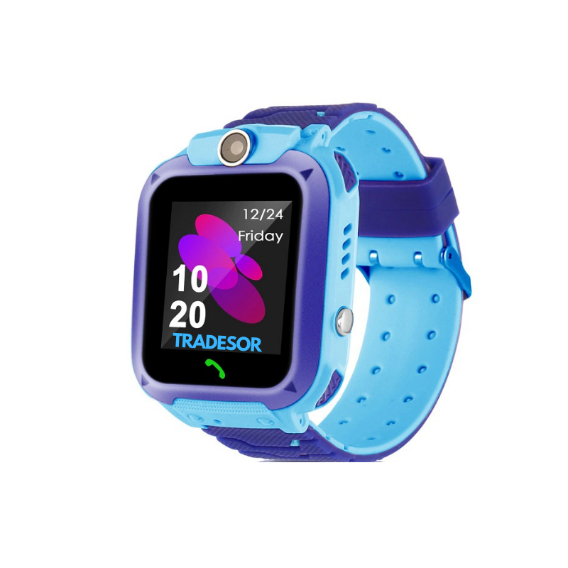 Tradesor Παιδικό Smartwatch με Καουτσούκ/Πλαστικό Λουράκι Μπλε TR-Q12 882375