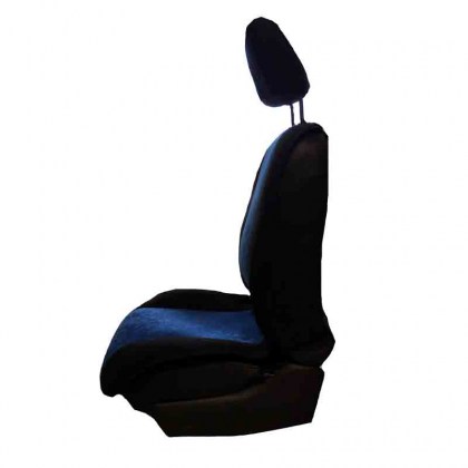 Πλατοκαθίσματα Αυτοκινήτου Μπροστινά Alcadara Super Fresh Μαύρο-Μπλε 2 Τεμάχια