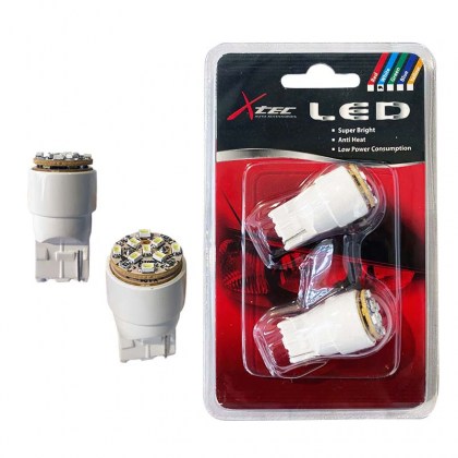 Λάμπες Led T20 12V W21W / 7440 15SMD Λευκό Φως X-Tec 2 Τεμάχια