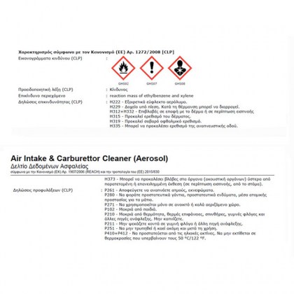 Σπρέι Καθαρισμού Καρμπυρατέρ Wynn's 54179 500ml