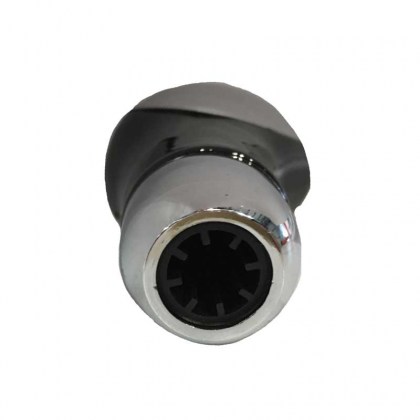 Πόμολο Λεβιέ Ταχυτήτων Universal Με Φυσούνα Δερμάτινη Μαύρο/Γκρι 2 Τεμάχια 22461