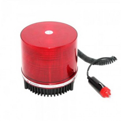 Φάρος Ασφαλείας Αυτοκινήτου Μαγνητικός Led 12V 10,5x11.5cm Κόκκινος