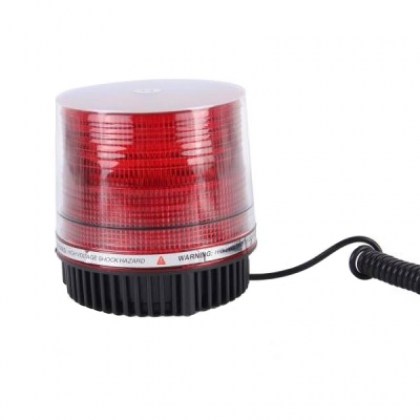 Φάρος Ασφαλείας Αυτοκινήτου Μαγνητικός Led 12V 10,5x11.5cm Κόκκινος