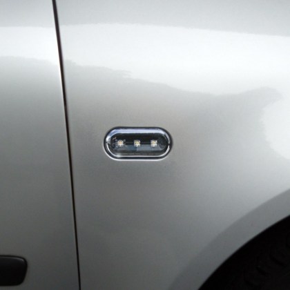 Πλαϊνά Φλας Φτερού Για VW Golf / Polo / Bora / Passat / Vento / Seat Ibiza / Cordoba Led Black 2 Τεμάχια