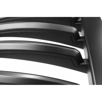Καρδιές Μάσκας Για Bmw 3 E46 99-01 Sedan/Touring/Compact Μαύρο Ματ Με 8 Γραμμές 2 Τεμάχια