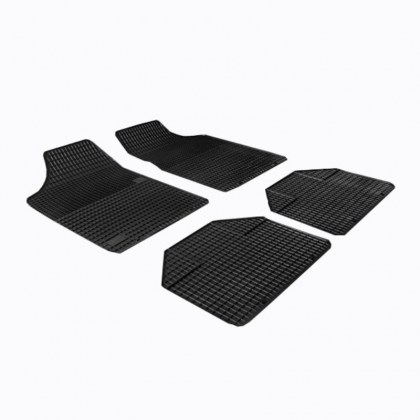 Πατάκια Αυτοκινήτου Universal Από Λάστιχο Gledring Type 2 Μαύρο 4 Τεμάχια