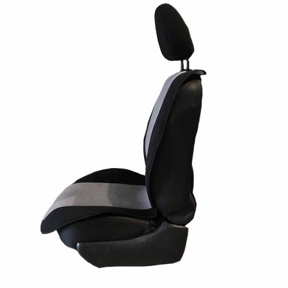 Πλατοκαθίσματα Μπροστινά Alcadara Μαύρο-Γκρι Super Fresh 2 Τεμάχια