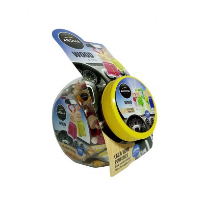 Αρωματικό Αυτοκινήτου Κρεμαστό Μπουκαλάκι Με Ξύλινο Καπάκι Aroma 4ml Με Άρωμα Καρύδα