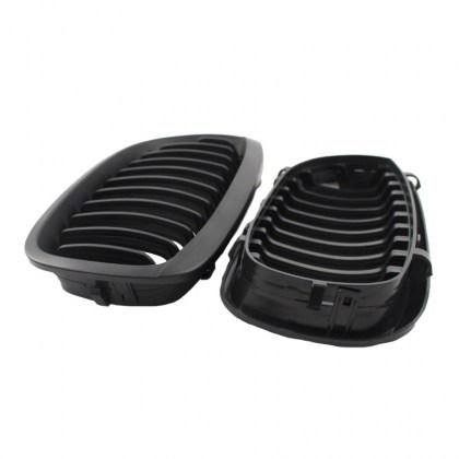 Καρδιές Μάσκας Για Bmw 3 E46 03-06 Coupe/Cabrio Μαύρο Ματ 2 Τεμάχια