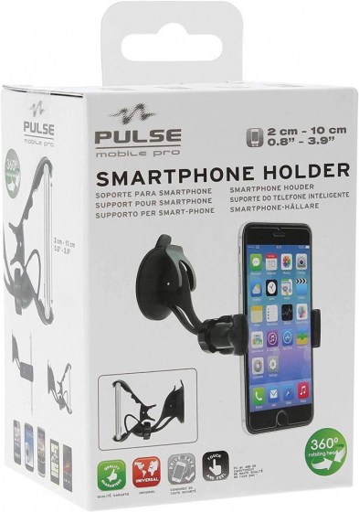 Βάση Κινητού SmartPhone Αυτοκινήτου Με Βεντούζα 2cm - 10cm Pulse