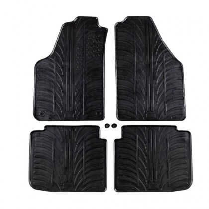 Πατάκια Αυτοκινήτου Gledring 0373 Lancia Musa 2007- / Fiat Idea 2006- Μαύρο 4 Τεμάχια