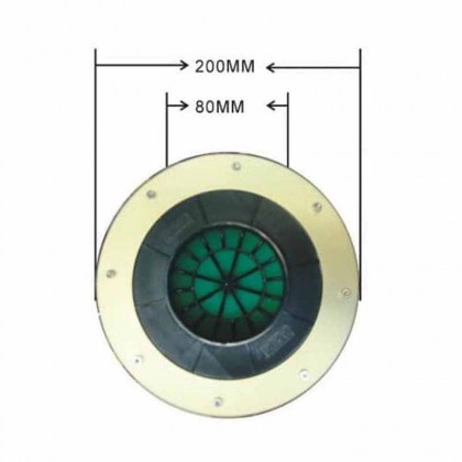 Φιλτροχοάνη Αυτοκινήτου Μανιτάρι HK Look Φ80mm Κίτρινο