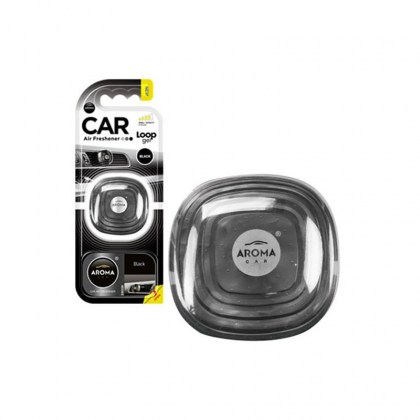 Αρωματικό Αυτοκινήτου Κρεμαστό Loop σε Τζελ Aroma Με Άρωμα Black