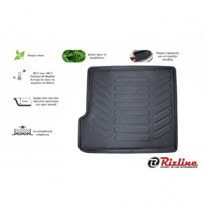 Πατάκι Πορτ-Παγκάζ 3D Σκαφάκι Από Λάστιχο TPE Για ΒΜW Χ3 Ε83 2003-2010 Μαύρο Rizline