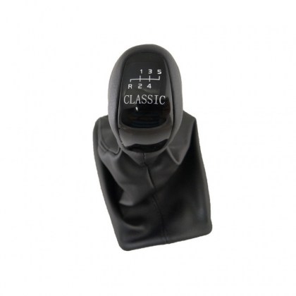Πόμολο Λεβιέ Ταχυτήτων Με Φυσούνα Μαρκέ Μαύρο Για Mercedes E-Class W211 Με 5 Ταχύτητες GK0811