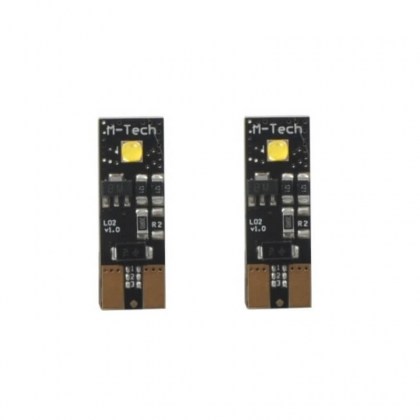 Λάμπες Led T10 12volt 2 Smd Led Canbus Λευκές M-Tech LB802W 2 Τεμάχια