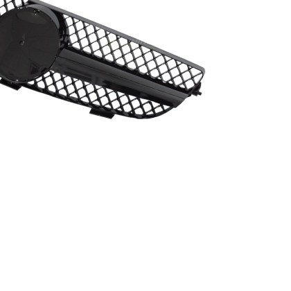 Μάσκα Για Mercedes-Benz CLK-Class W209 03-09 Amg Look Με Μονή Γρίλια Μαύρη Γυαλιστερή 1 Τεμάχιο