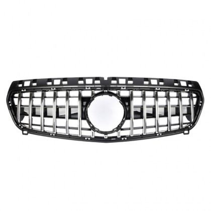 Μάσκα Για Mercedes-Benz A-Class W176 12-15 GT Amg Panamericana Look Μαύρο/Χρώμιο 1 Τεμάχιο