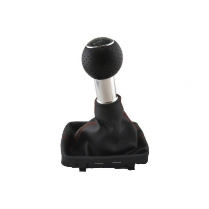 Πόμολο Λεβιέ Ταχυτήτων Με Φυσούνα Μαρκέ Μαύρο Για Audi A3 8L Με 5 Ταχύτητες GK0241