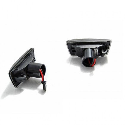 Πλαϊνά Φλας Φτερού Για Opel Astra H 04-10 / Corsa D 06-11 / Insignia 08-12 / Zafira B 05-14 Led Dynamic Smoke 2 Τεμάχια