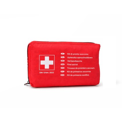 Σετ Ασφαλείας Αυτοκινήτου / Σετ ΚΤΕΟ Premium 4 Τεμάχια Σε Θήκη Με Φερμουάρ Τρίγωνο, Φαρμακείο, Πυροσβεστήρας
