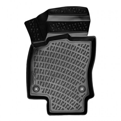 Πατάκια Σκαφάκια 3D Από Λάστιχο TPE Για VW Polo ΑW 17+ / Audi A1 18+ / Seat Ibiza KJ 17+ / Arona KJ7 17+ / Skoda Fabia 21+ Rizline 4 Τεμάχια Μαύρα