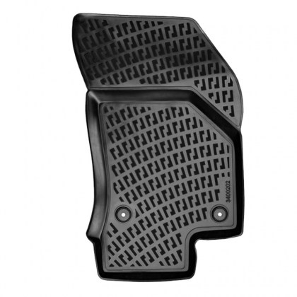 Πατάκια Σκαφάκια 3D Από Λάστιχο TPE Για VW Polo ΑW 17+ / Audi A1 18+ / Seat Ibiza KJ 17+ / Arona KJ7 17+ / Skoda Fabia 21+ Rizline 4 Τεμάχια Μαύρα