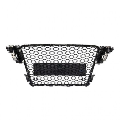 Μάσκα Για Audi A5 8T 07-11 RS5 Look Κυψελωτή Γυαλιστερό Μαύρο 1 Τεμάχιο