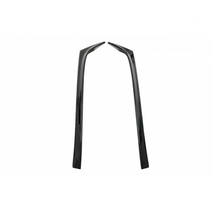 Αεροτομές Πρόσθετα Δεξιά Αριστερά Για VW Golf VII (7 & 7.5) 12-20 Μαύρο Γυαλιστερό Πλαστικό Για Standard Έκδοση 2 Τεμάχια