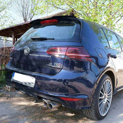 Αεροτομές Πρόσθετα Δεξιά Αριστερά Για VW Golf VII (7 & 7.5) 12-20 Μαύρο Γυαλιστερό Πλαστικό Για Standard Έκδοση 2 Τεμάχια