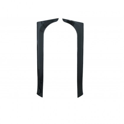 Αεροτομές Πρόσθετα Δεξιά Αριστερά Για VW Polo AW 18+ Μαύρο Γυαλιστερό Πλαστικό Standard Έκδοση 2 Τεμάχια