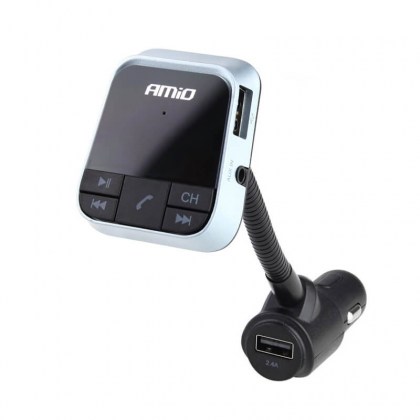 FM Transmiter Με Bluetooth & Φορτιστή 2,4A BT-01 Amio
