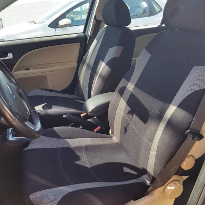 Καλύμματα Υφασμάτινα Super Sport All In One Μαύρο-Γκρι Ζευγάρι 4 Τεμάχια