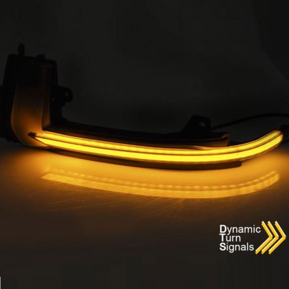 Φλας Καθρέπτη Για Audi A3 8P 2010-2012 / A4 B8 2010-2015 / A5 8F 2010-2016 Dynamic Led Φιμέ 2 Τεμάχια