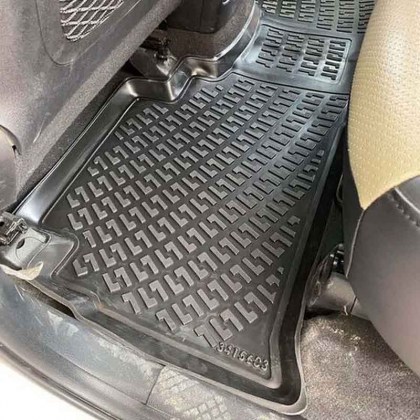 Πατάκια Σκαφάκια 3D Από Λάστιχο TPE Για Kia Sorento 15-20 Rizline 4 Τεμάχια Μαύρα