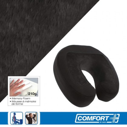 Ανατομικό / Ορθοπεδικό Μαξιλαράκι Υποστήριξης Λαιμού Memory Foam RK19026 27x27x9cm μαύρο 1 τεμάχιο