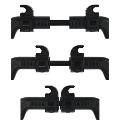 Πλαινά Μαξιλαράκια Προσκέφαλου / Υποστήριξης Λαιμού Memory Foam HLU1000 11x20x3.5cm μαύρο 1 τεμάχιο