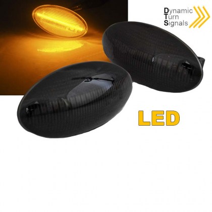 Πλαϊνά Φλας Φτερού Για Suzuki Swift 05-17 , Swift 17+ , Grand Vitara 05-15 , Vitara 15-19 , Jimny 12-18 , SX4 06-14 , SX4 S-Cross 13+ , Baleno 16+ , Celerio 14+ , Ignis 16+ / Opel Agila 08-14 / Fiat Sedici 09-11 Led Dynamic Smoke 2 Τεμάχια