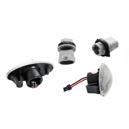 Πλαϊνά Φλας Φτερού Για Suzuki Swift 05-17 , Swift 17+ , Grand Vitara 05-15 , Vitara 15-19 , Jimny 12-18 , SX4 06-14 , SX4 S-Cross 13+ , Baleno 16+ , Celerio 14+ , Ignis 16+ / Opel Agila 08-14 / Fiat Sedici 09-11 Led Dynamic Άσπρα 2 Τεμάχια