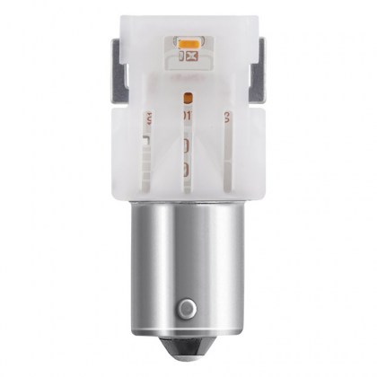 Λάμπες Led Για Φλας P21W BA15S Πορτοκαλί 12volt 1.3 watt Osram 7506DYP-02B 2 Τεμάχια