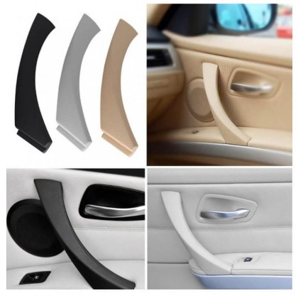 Χειρολαβή Πόρτας Εσωτερική Για Bmw 3 E90 05-11 Εμπρός & Πίσω Δεξιά Σετ 2 Τεμαχίων Μαύρο