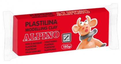 ALPINO πλαστελίνη 088DP00005901, χωρίς γλουτένη, 50γρ, κόκκινη