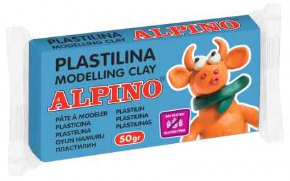 ALPINO πλαστελίνη 088DP00006101, χωρίς γλουτένη, 50γρ, μπλε