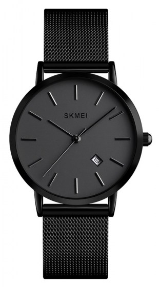 SKMEI γυναικείο ρολόι 1530BK, με μεταλλικό μπρασελέ, 33mm, 3 ATM, μαύρο